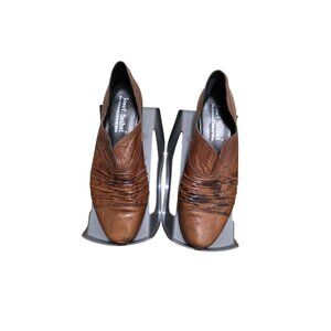 Josef Seibel Women's Slip-On Brown Leather Tina Pump Booties Size 39 EU/8.5 US